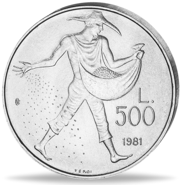 500 Lire Virgil - Vorderseite Münze