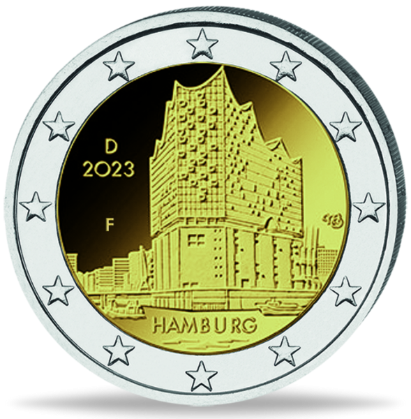 2 Euro Elbphilharmonie - Vorderseite Münze