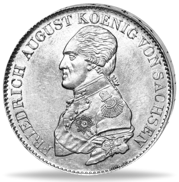 Konventionstaler Friedrich August I. Thun 298 - Münze Vorderseite