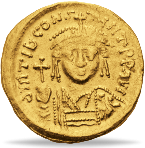Solidus Kaiser Tiberius II. - Gold - Münze Vorderseite