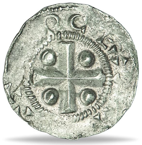 Denar Otto II und III - Vorderseite Münze