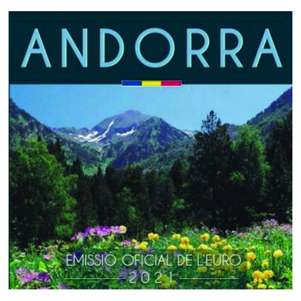 Kursmünzensatz Andorra 2021 - Verpackung