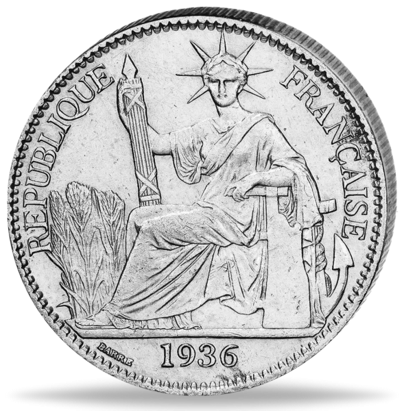 50 Cent Franzoesisch-Indochina - Münze Vorderseite