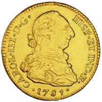 48505010000 00_2 Escudos Karl III 1781 VS