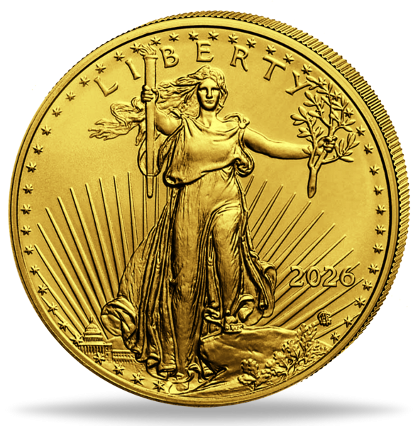 25 Dollar Eagle 1/2 Unze Gold - Münze Vorderseite