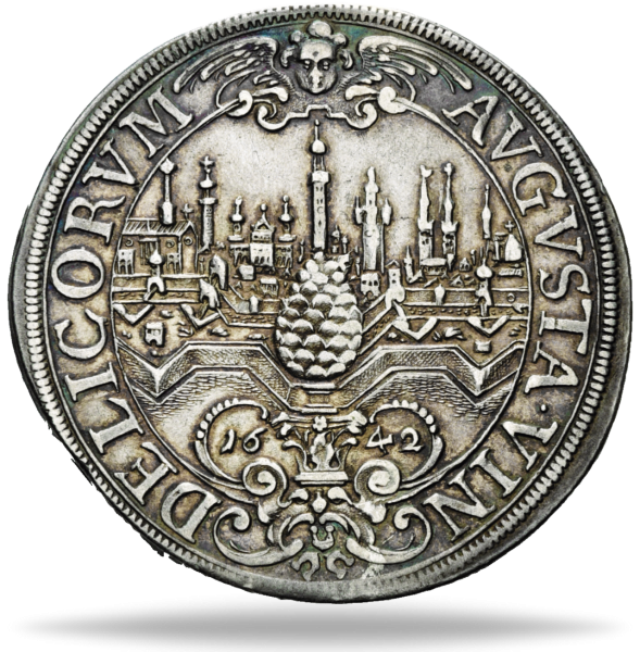 Augsburg Reichstaler mit Stadtansicht  und Titel Ferdinand III - Vorderseite