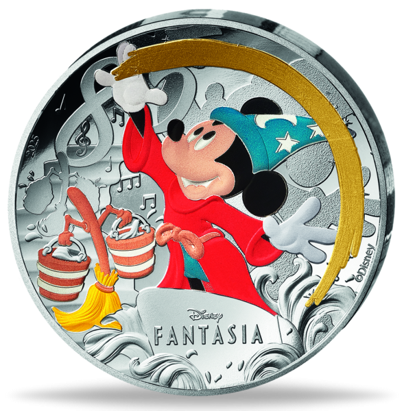 10 Euro Fantasia, 2025, Silber, Farbappli, PP, Etui - Münze Vorderseite