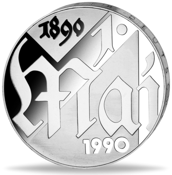 10 Mark der DDR 100 Jahre Tag der Arbeit: 1. Mai - Münze Vorderseite