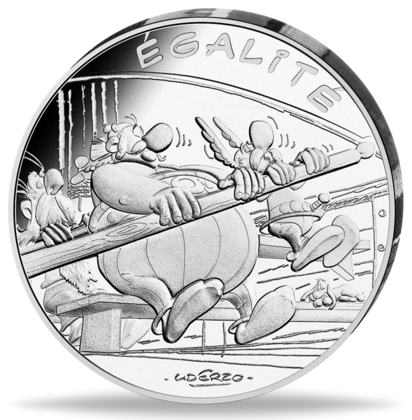 10 Euro Asterix Ruderer - Vorderseite Münze