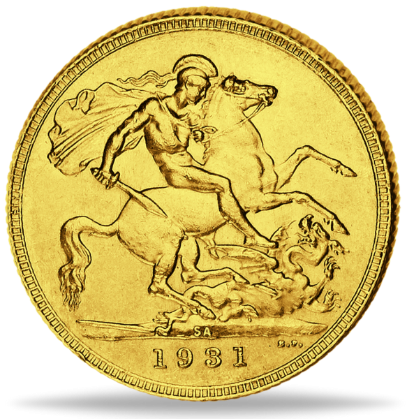 1 Pfund George Sovereign Südafrika - Münze Vorderseite