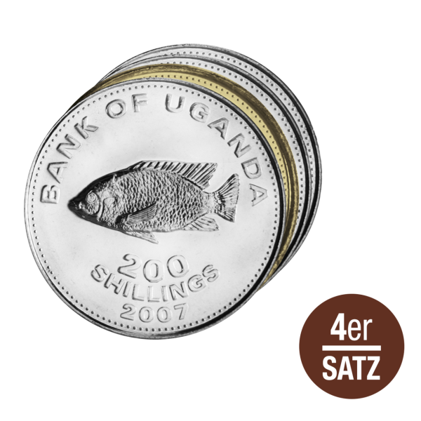 850 Shilling Kursmünzensatz Uganda