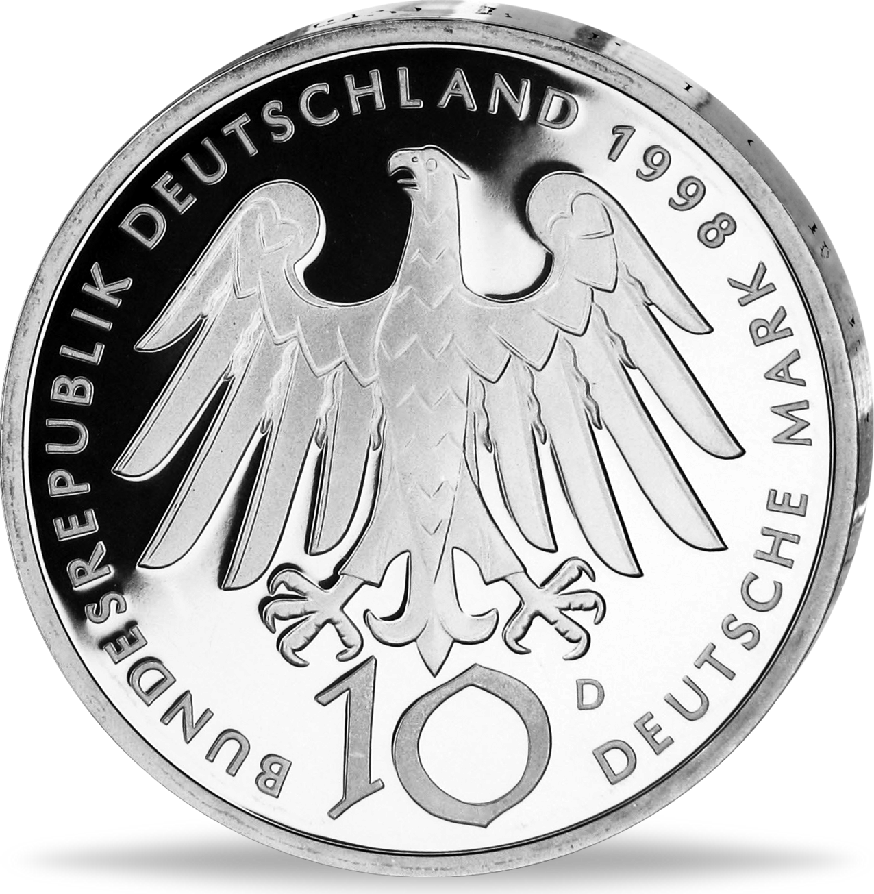 Bundesrepublik Deutschland, 10 DM 1998 Hildegard von Bingen Silber