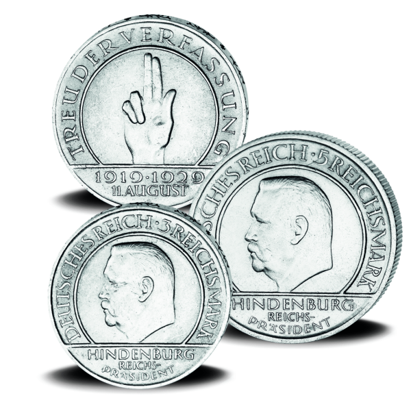 Reichsmark-Satz Schwurhand - Gruppenbild