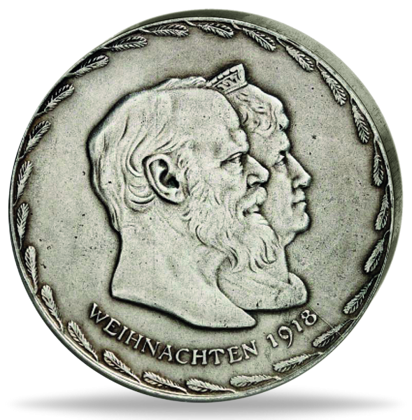 Eisen-Medaille 1918, a.d. Goldene Hochzeit von König Ludwig I - Vorderseite