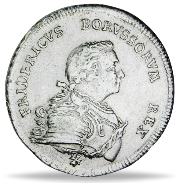 1/2 Taler Friedrich II. - Vorderseite Münze