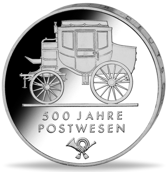 5 Mark der DDR 500 Jahre Postwesen - Münze Vorderseite