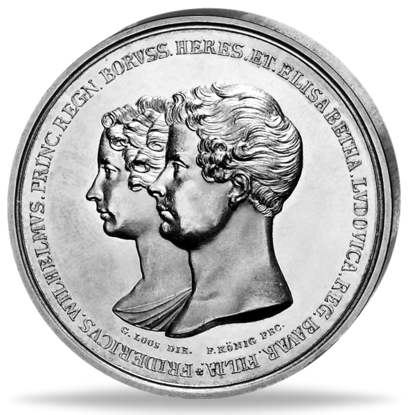 N052446874 ^ - ^ - ^ - ^ - ^_Medaille_Vermaehlung_von_Friedrich_Wilhelm_IV_mit_E