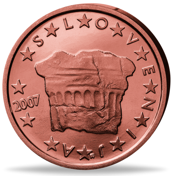 Slowenien, 2 Cent, 2007, bfr. - Münze Vorderseite