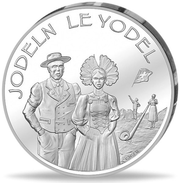 20 Schweizer Franken Jodeln - Vorderseite Münze