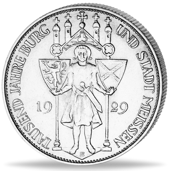 5 Reichsmark 1000 J. Meissen - Münze Vorderseite