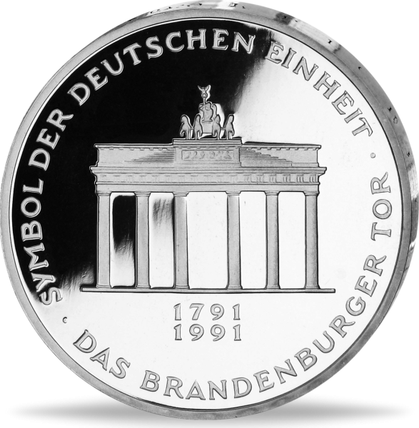 10 DM Brandenburger Tor -  Vorderseite BRD Münze