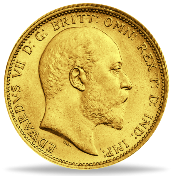 1 Sovereign Edward VII - Vorderseite Münze