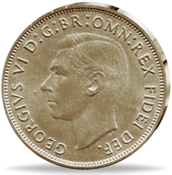 1 Penny George VI - Vorderseite Münze