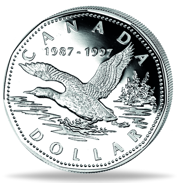 Kanada, 1 Kanadischer Dollar 1997, Eistaucher - Silber