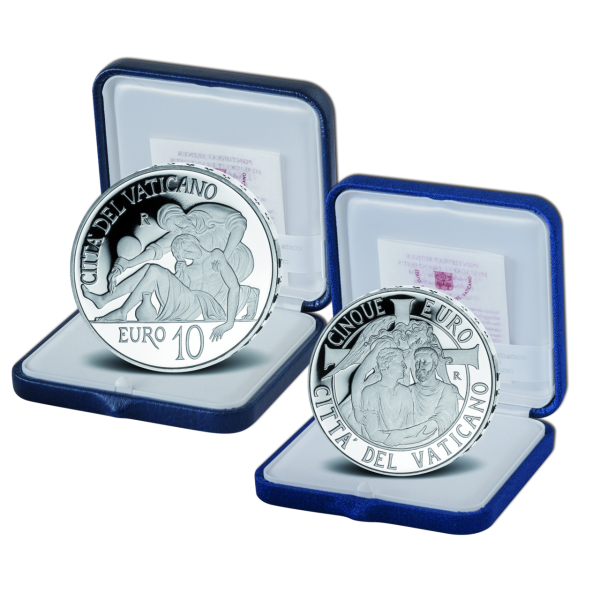 Silbersatz „Vatikan 2014“ (5 und 10 Euro) - Satzbild