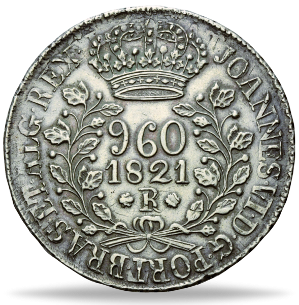 Königreich Brasilien, 960 Reis 1818-1822, König Johann VI. -  Münze Vorderseite