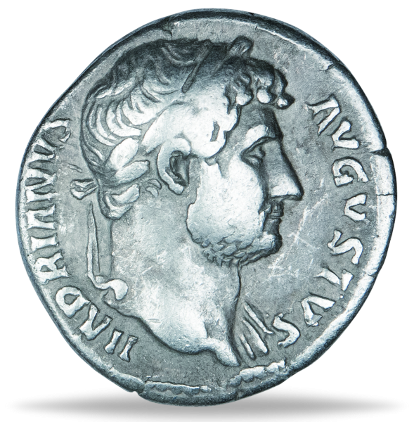 Denar Hadrian Mondsichel mit Stern - Vorderseite Münze