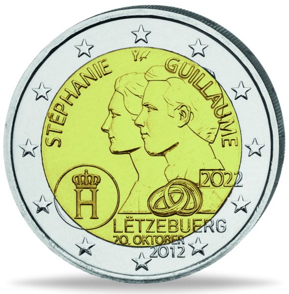 2 Euro 10ter Hochzeitstag - Vorderseite Münze