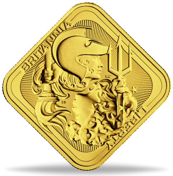 1 Unze Goldbarren Britannia & Liberty 2026 - Barren Vorderseite