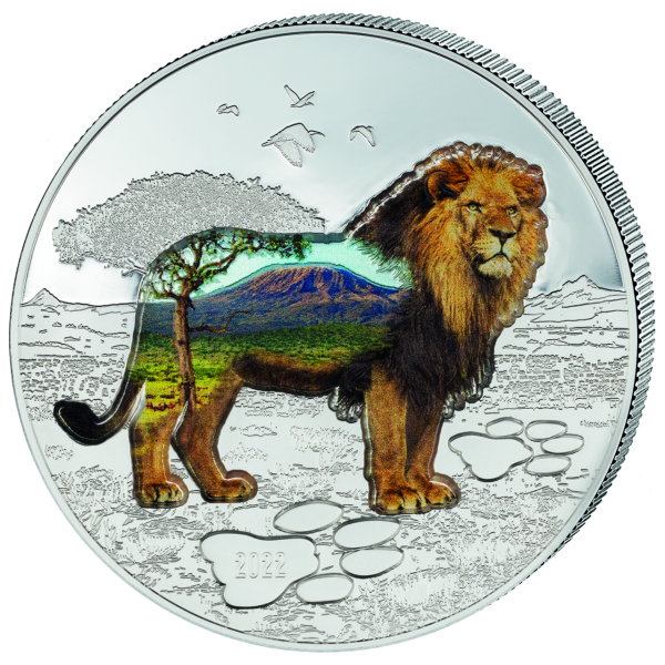 1000 Togrog Löwe - Münze Vorderseite