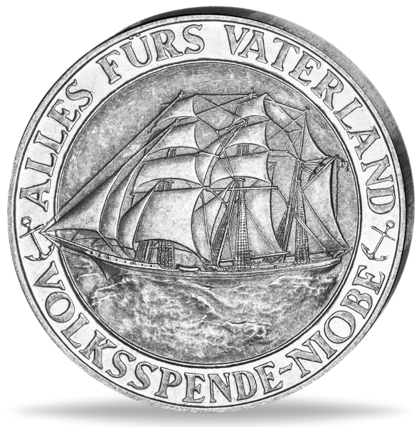 Untergang der Niobe - Silber-Gedenkprägung - Vorderseite