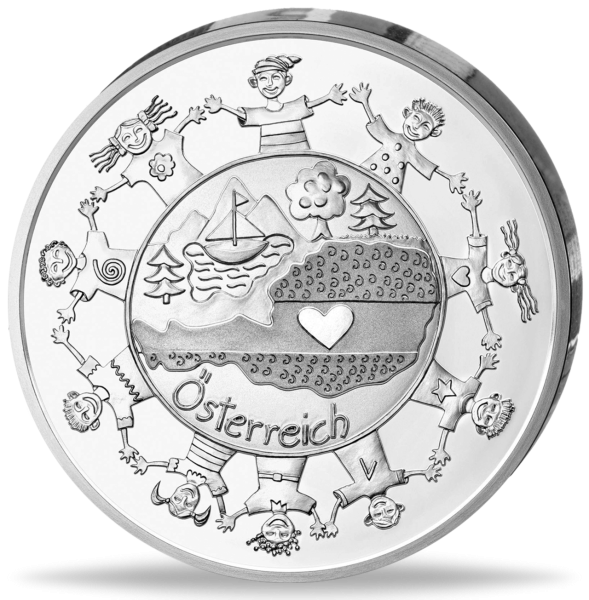 10 Euro Oesterreich - Rückseite Münze