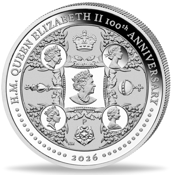1 AUS-Dollar Queen Elizabeth II. 100. Geburtstag - Münze Vorderseite