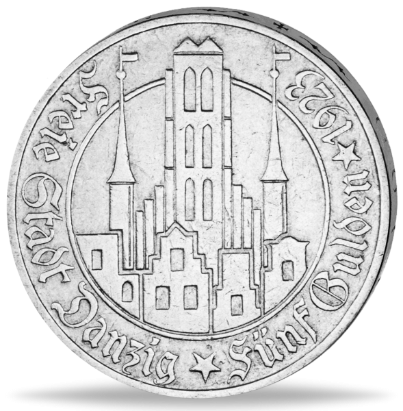 5 Gulden Danzig - Münze Vorderseite