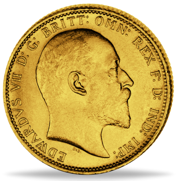 1 Sovereign Edward VII. - Vorderseite Münze