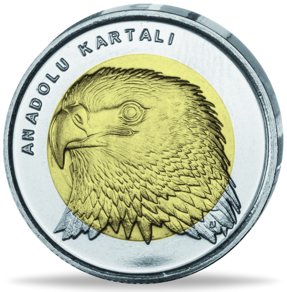 1 Lira Adler - Münze Vorderseite