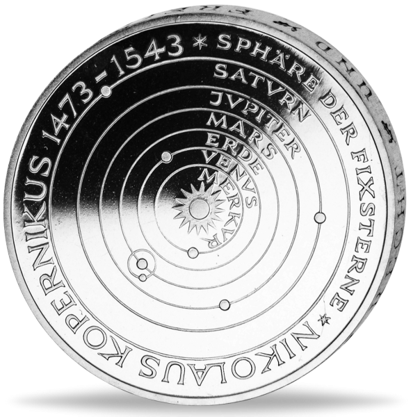 5 DM Nikolaus Kopernikus - Münze Vorderseite
