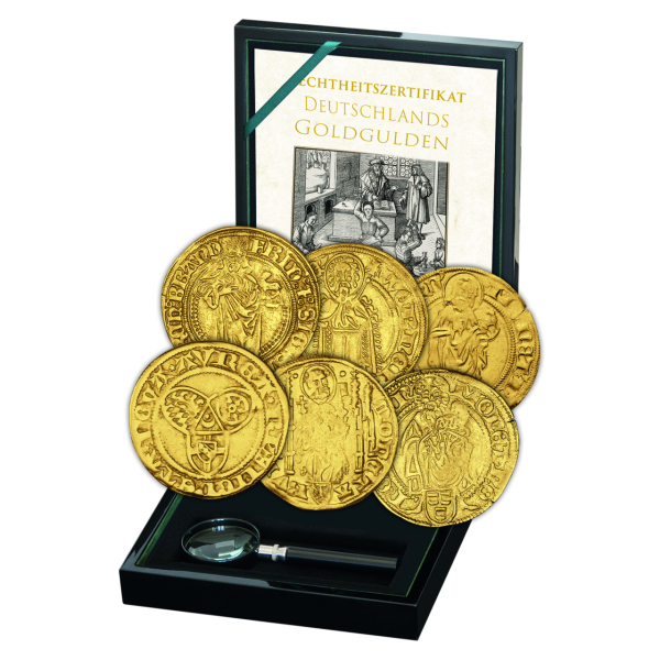 Goldgulden-Kollektion (6 Münzen) Altdeutschland - Gold - Kassette