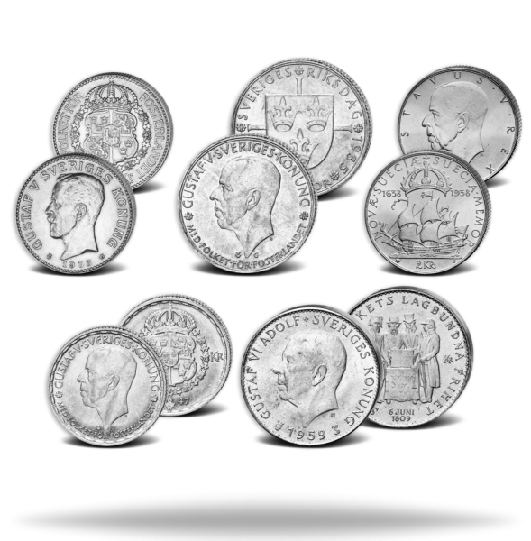 3 Münzen Schweden - Satzbild