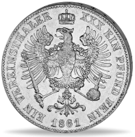 Sterbetaler Friedrich Wilhelm IV - Münze Rückseite Sterbetaler Friedrich Wilhelm IV - Münze Rückseite