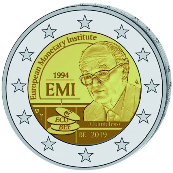 2 E EU-Währungsinstitut 25 J. - Münze Vorderseite