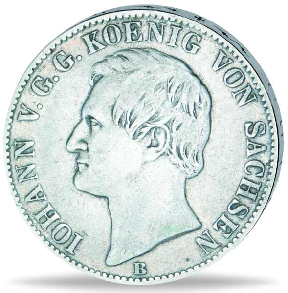 Vereinstaler Johann Thun 345 - Münze Vorderseite