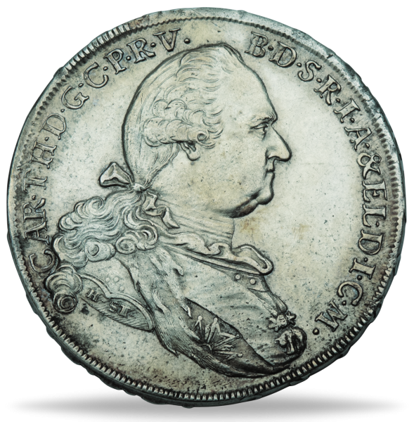 Konventions-Madonnentaler 1791-1799, Kurfürst Karl Theodor - Münze Vorderseite