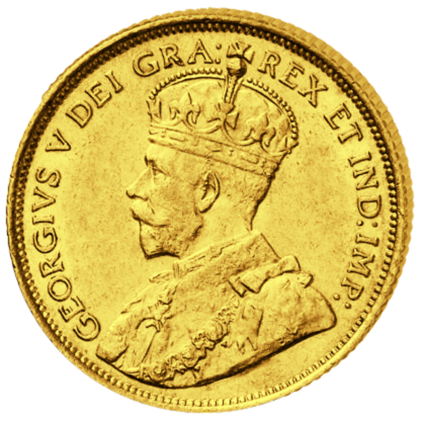 5 Dollar George V - Vorderseite Münze