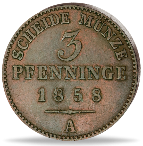 3 Pfenning Fürstentum Lippe - Münze Vorderseite
