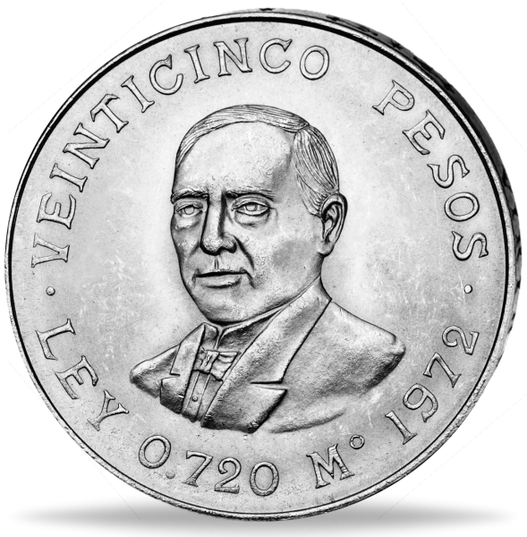 25 Pesos Juarez - Münze Vorderseite